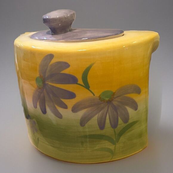 Vintage Herman Dodge And Sons Teapot Floral Design Unique Easter Spring EUC - Picture 2 of 5